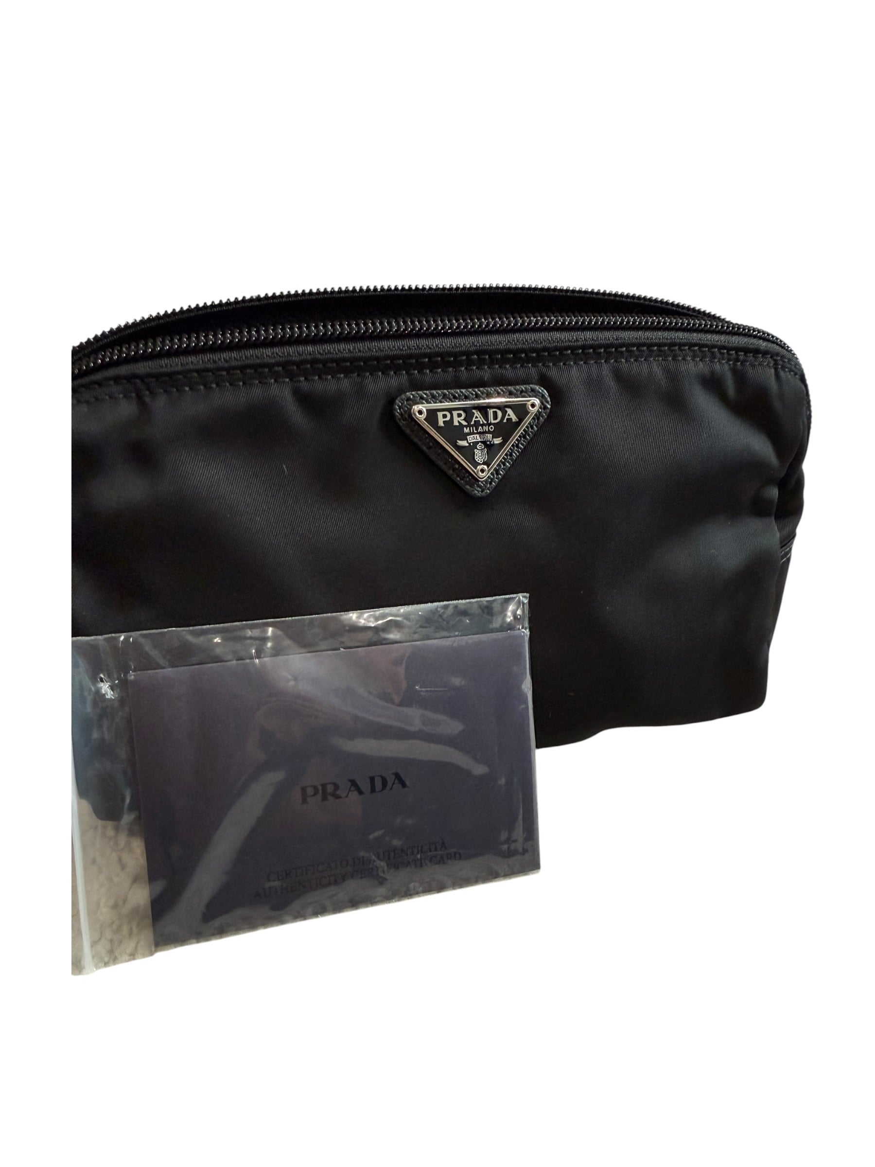Pre-owned Prada Nylon Black Cosmetic Pouch