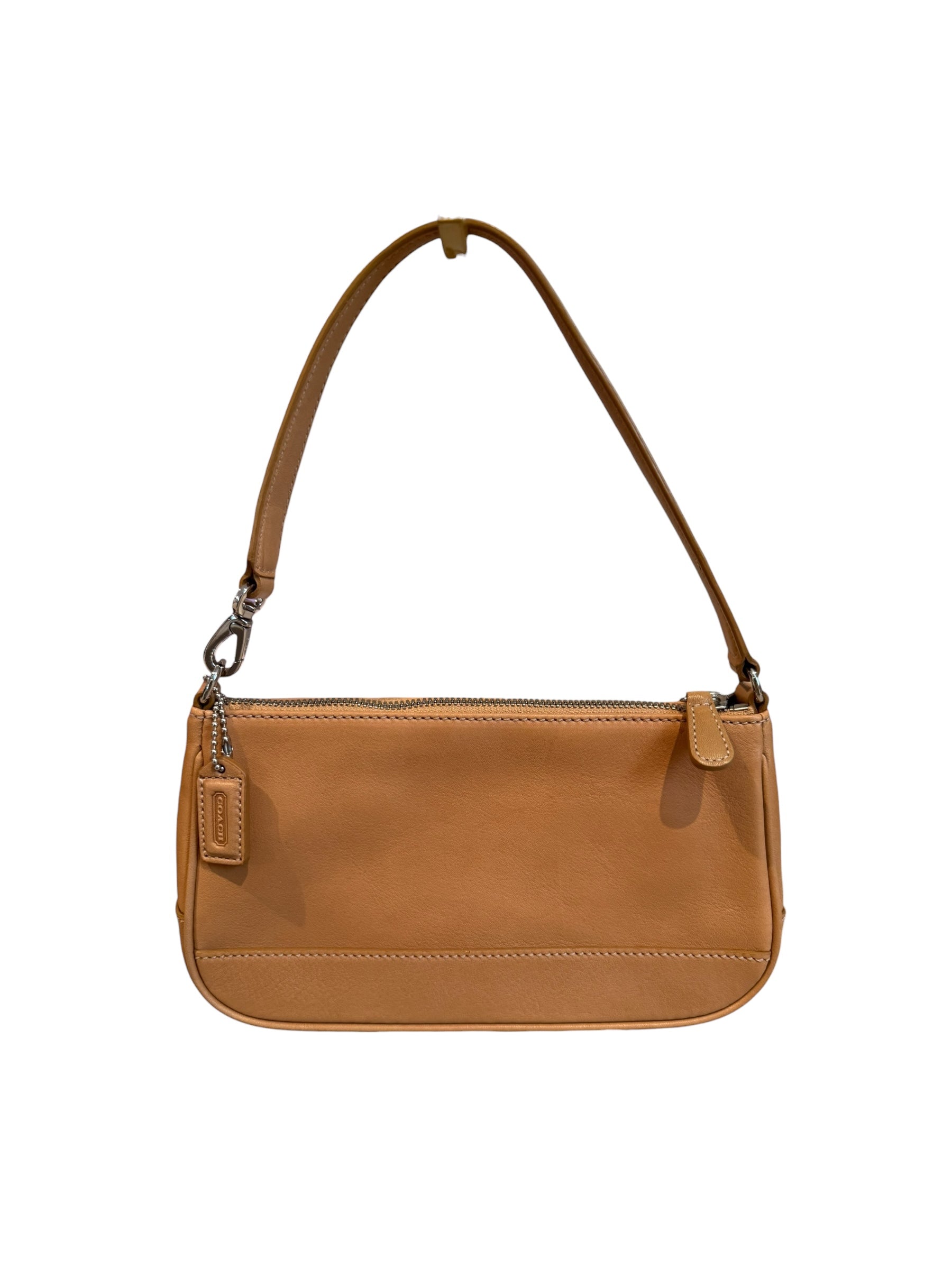 Pre-owned Coach Leather tan mini shoulder bag 1990s