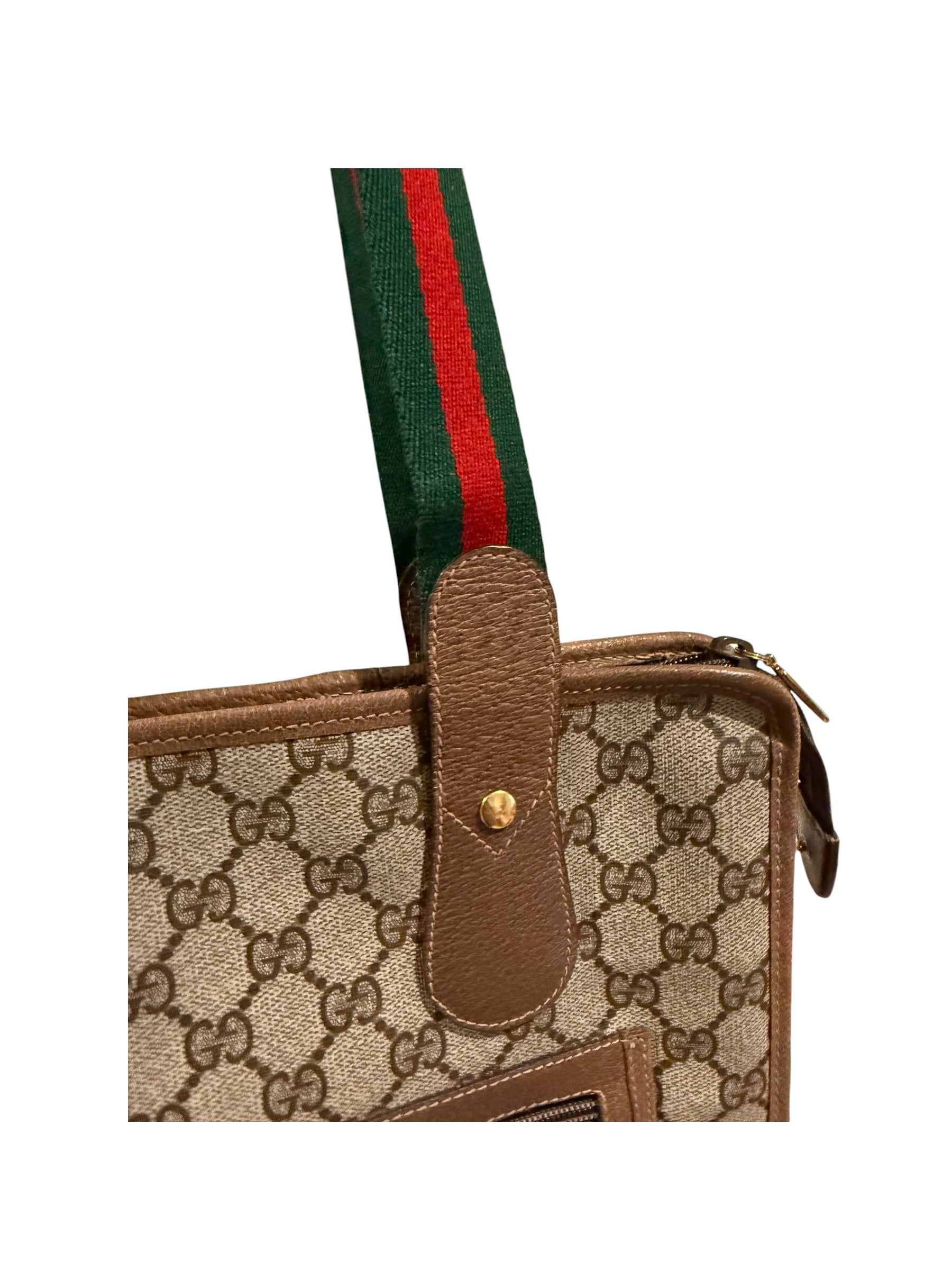 Pre-owned Gucci canvas GG supreme Large tote bag