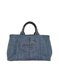Pre-owned Prada Denim Canapa 2 way bag with adjustable strap
