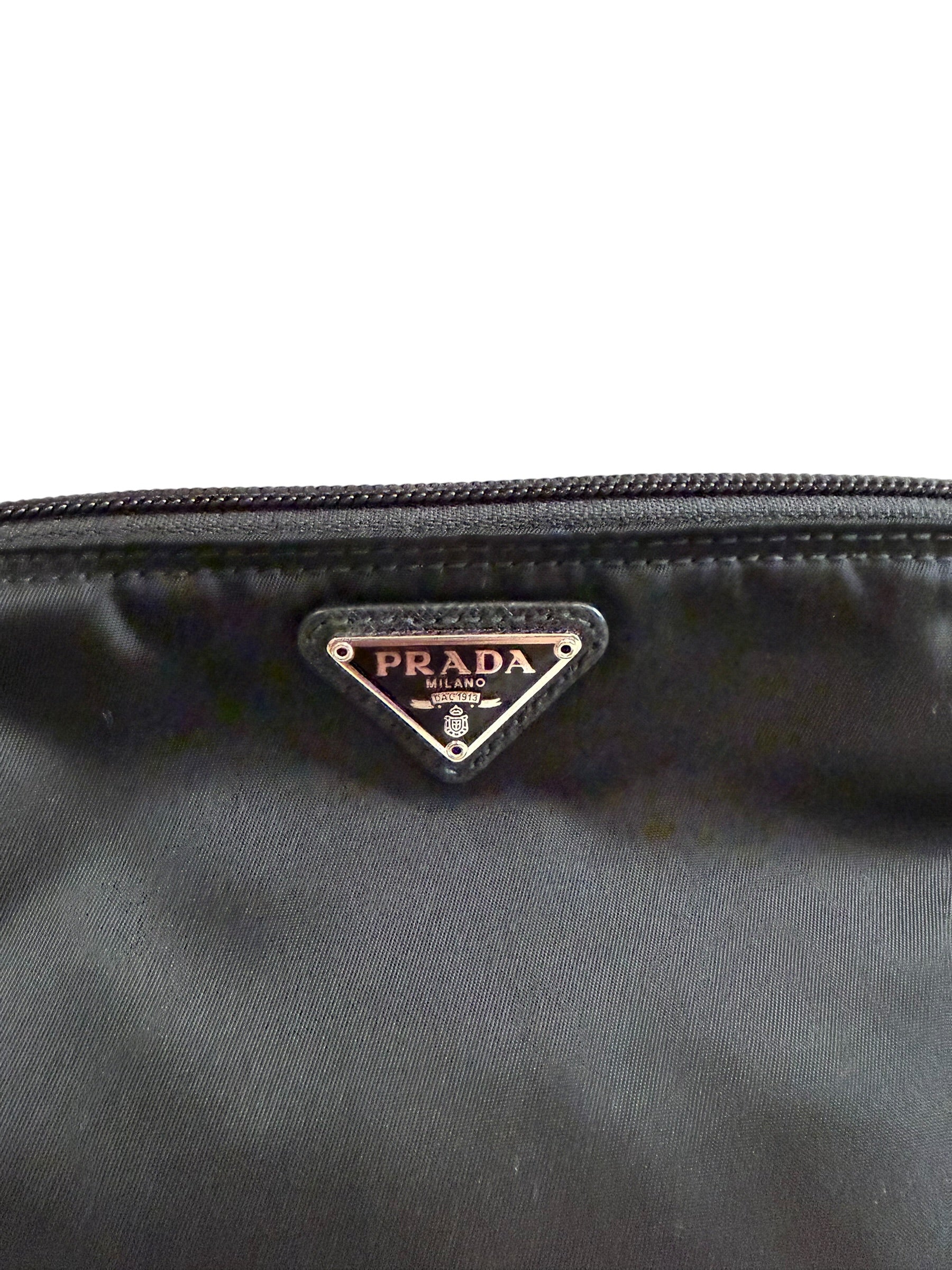 Pre-owned Prada Nylon Black Cosmetic Pouch