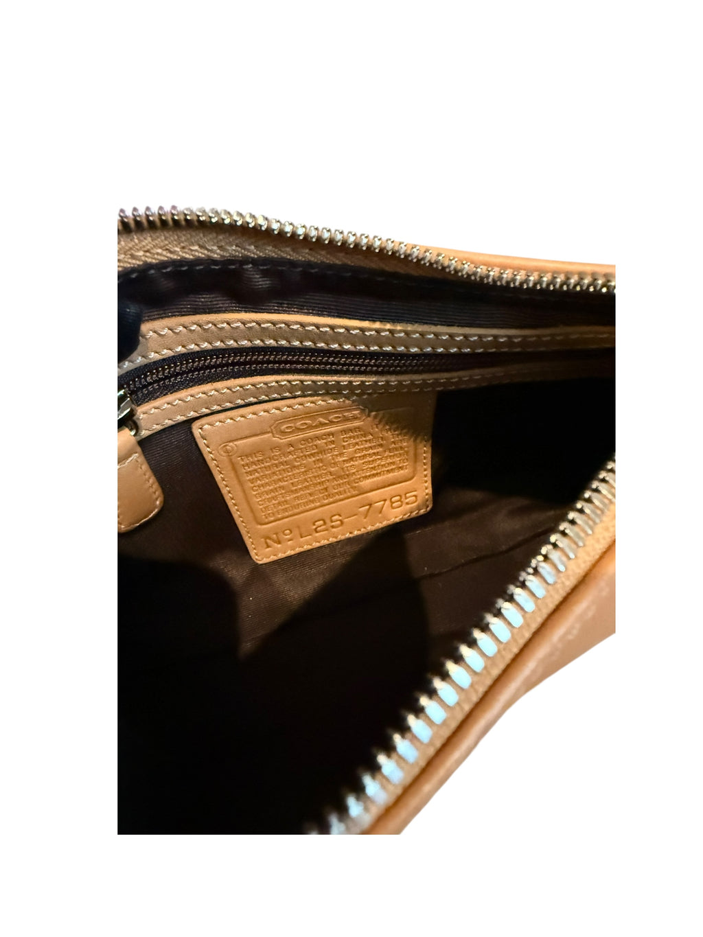 Pre-owned Coach Leather tan mini shoulder bag 1990s