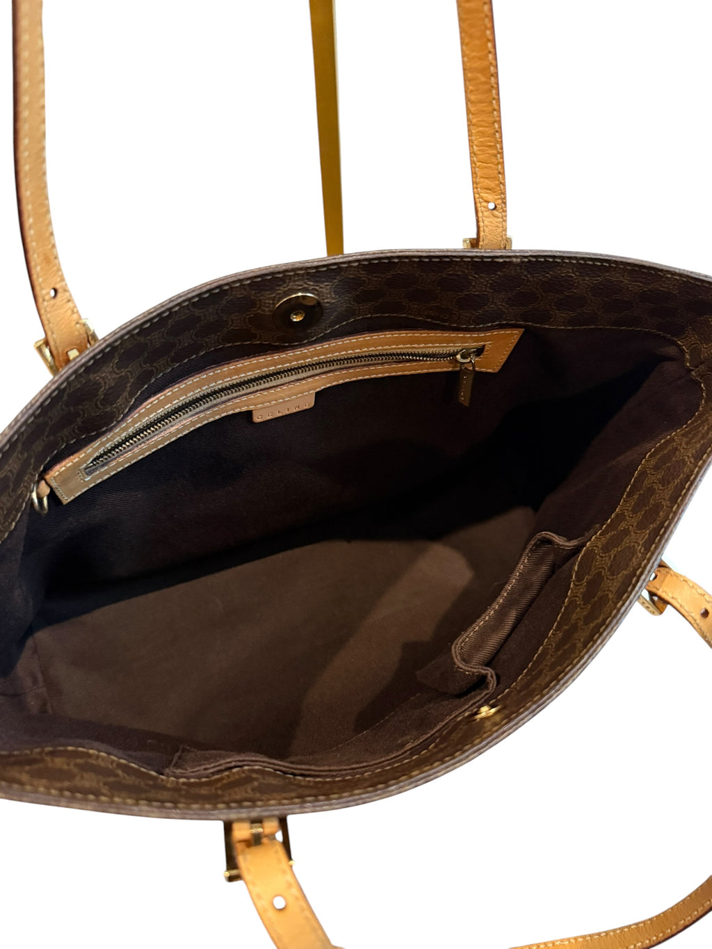 Pre-owned Celine Macadam tote shoulder bag