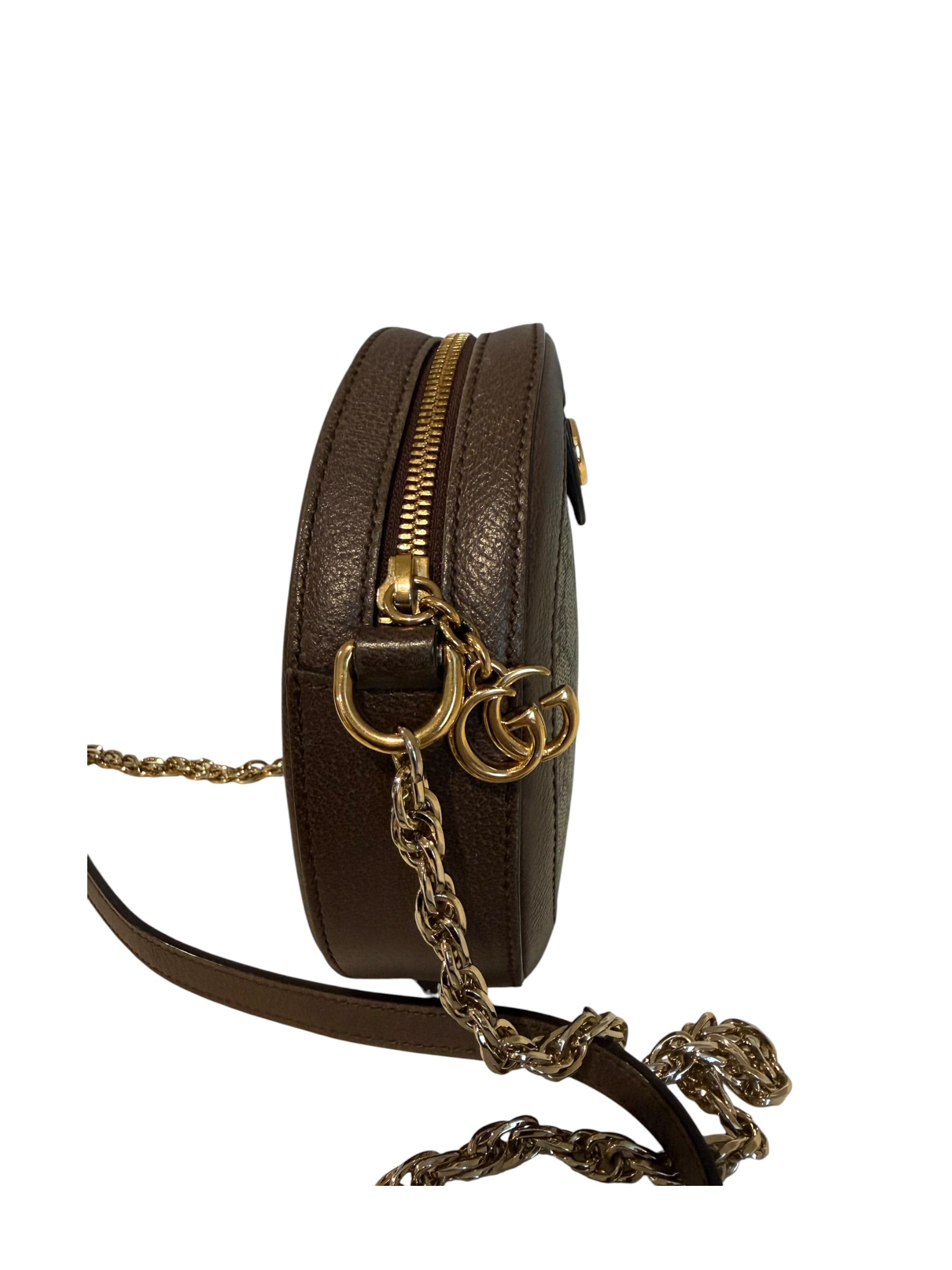 Pre-owned Gucci GG supreme round Ophedia Shoulder bag