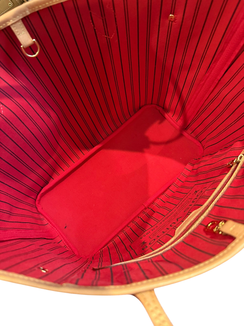 Pre-owned Louis Vuitton Neverfull MM monogram with pouch