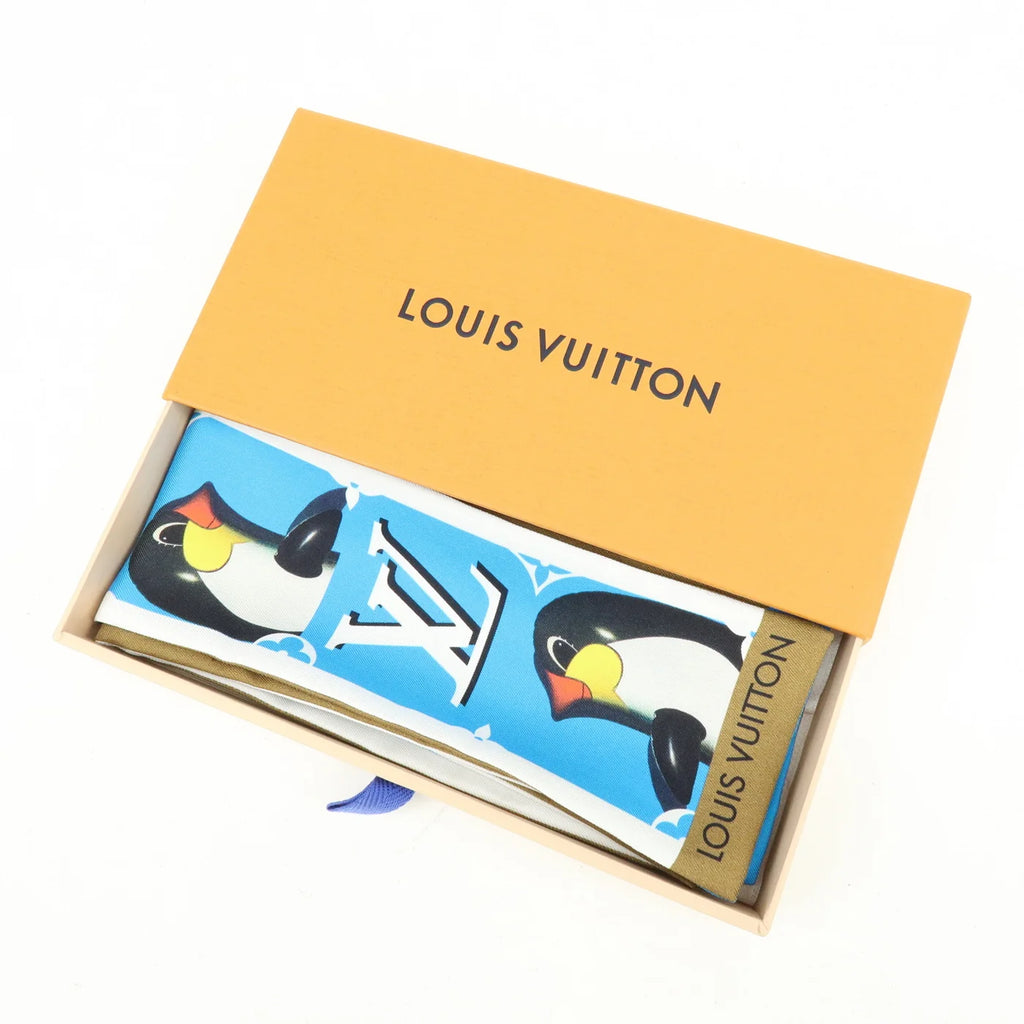 Pre-owned Louis Vuitton monogram Penguin Bandeau scarf