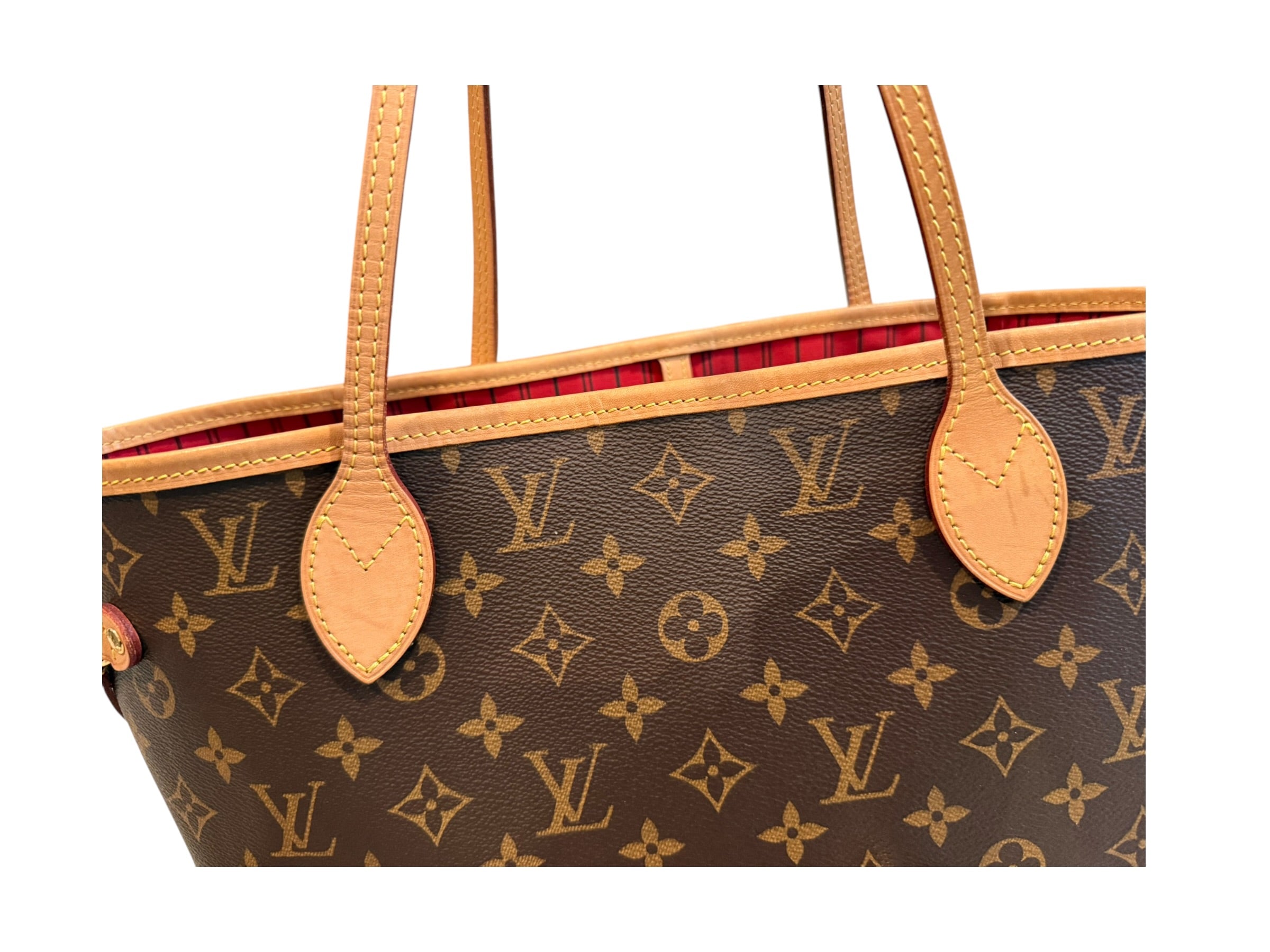 Pre-owned Louis Vuitton Neverfull MM monogram with pouch