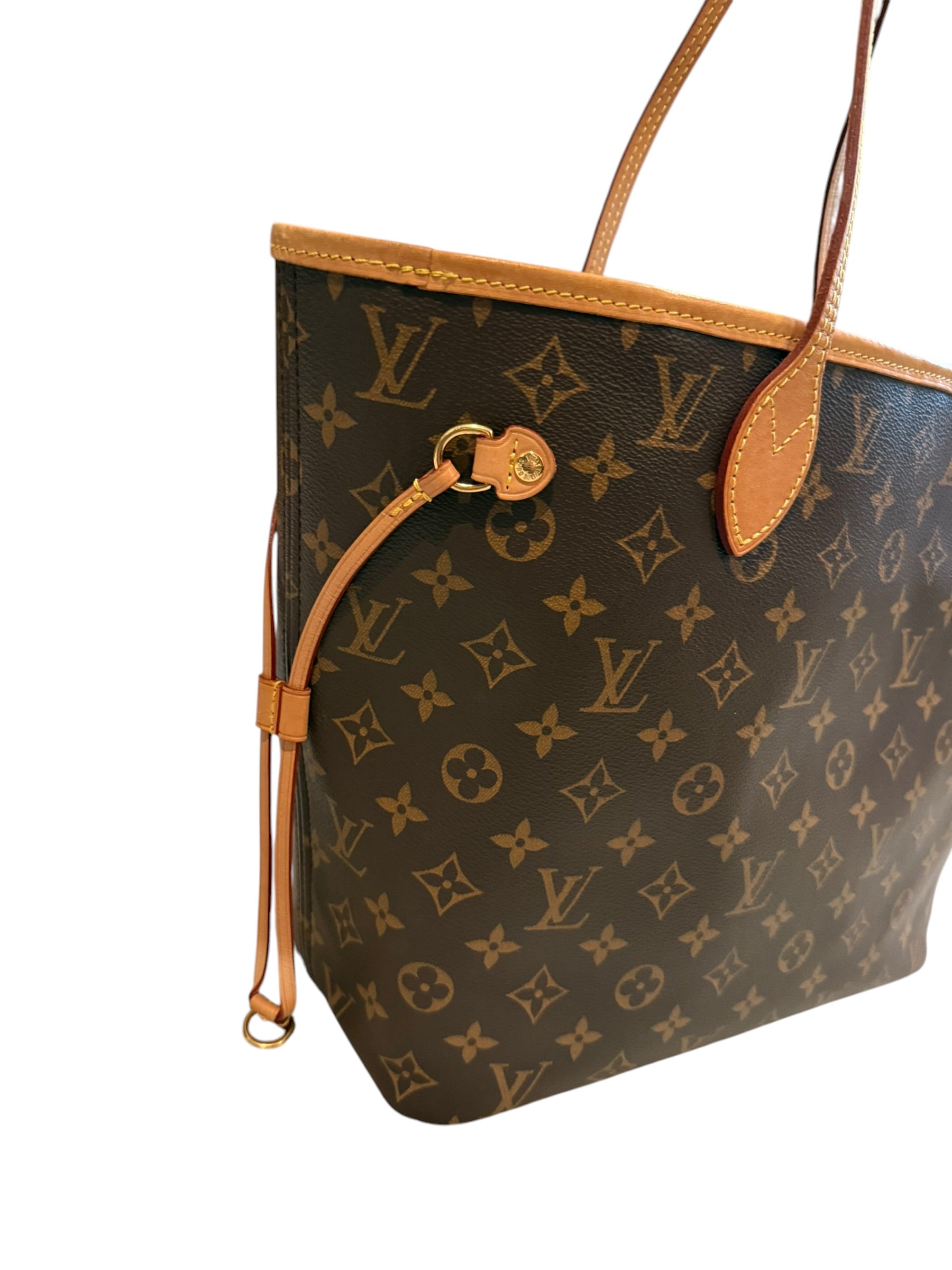 Pre-owned Louis Vuitton Neverfull MM monogram with pouch