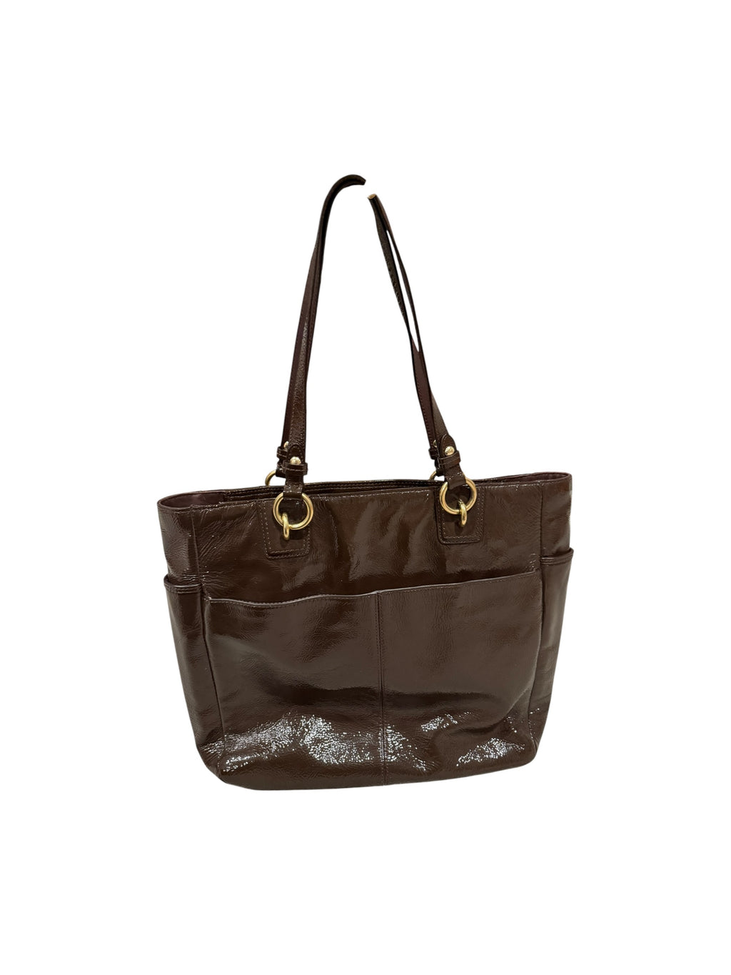 Pre-owned Coach leather Brown Patent shoulder bag 2013