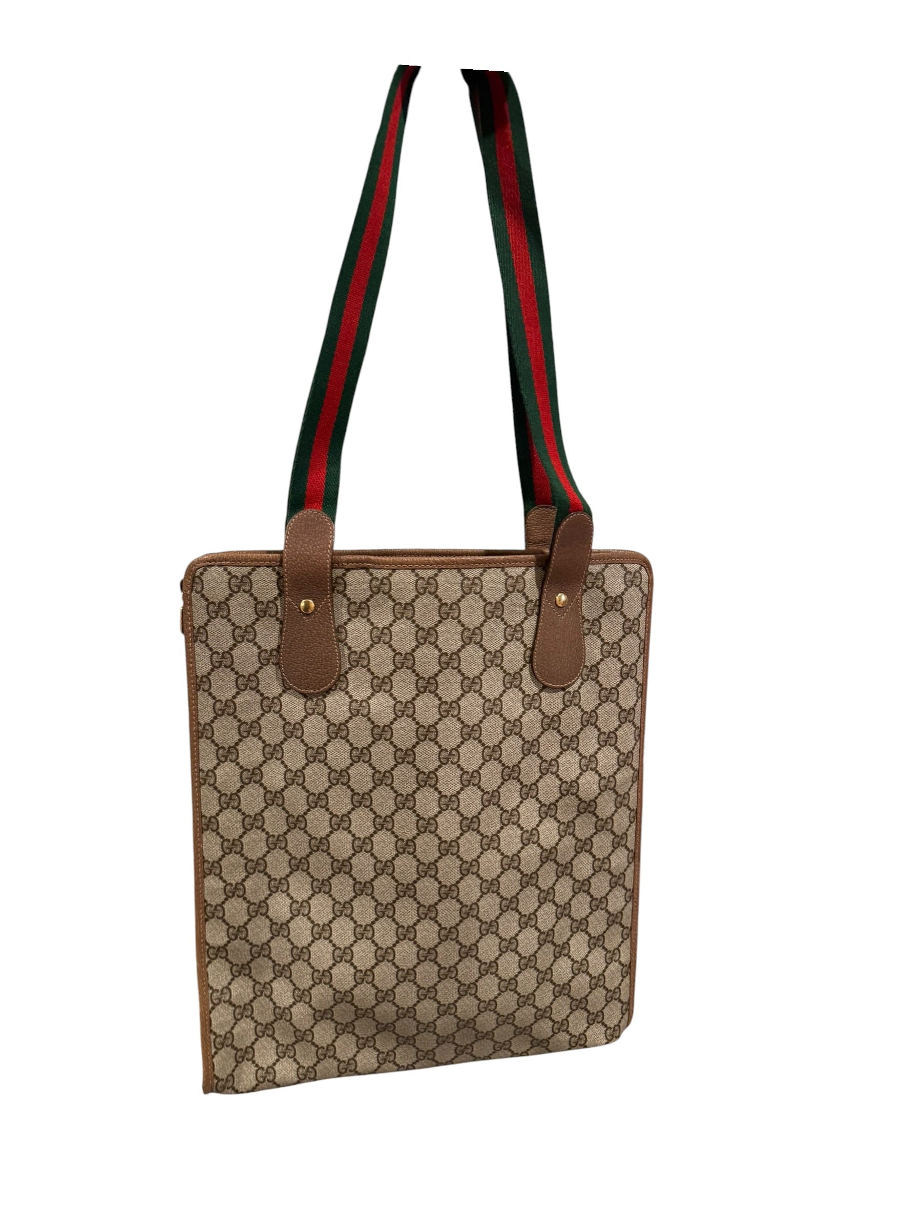 Pre-owned Gucci canvas GG supreme Large tote bag