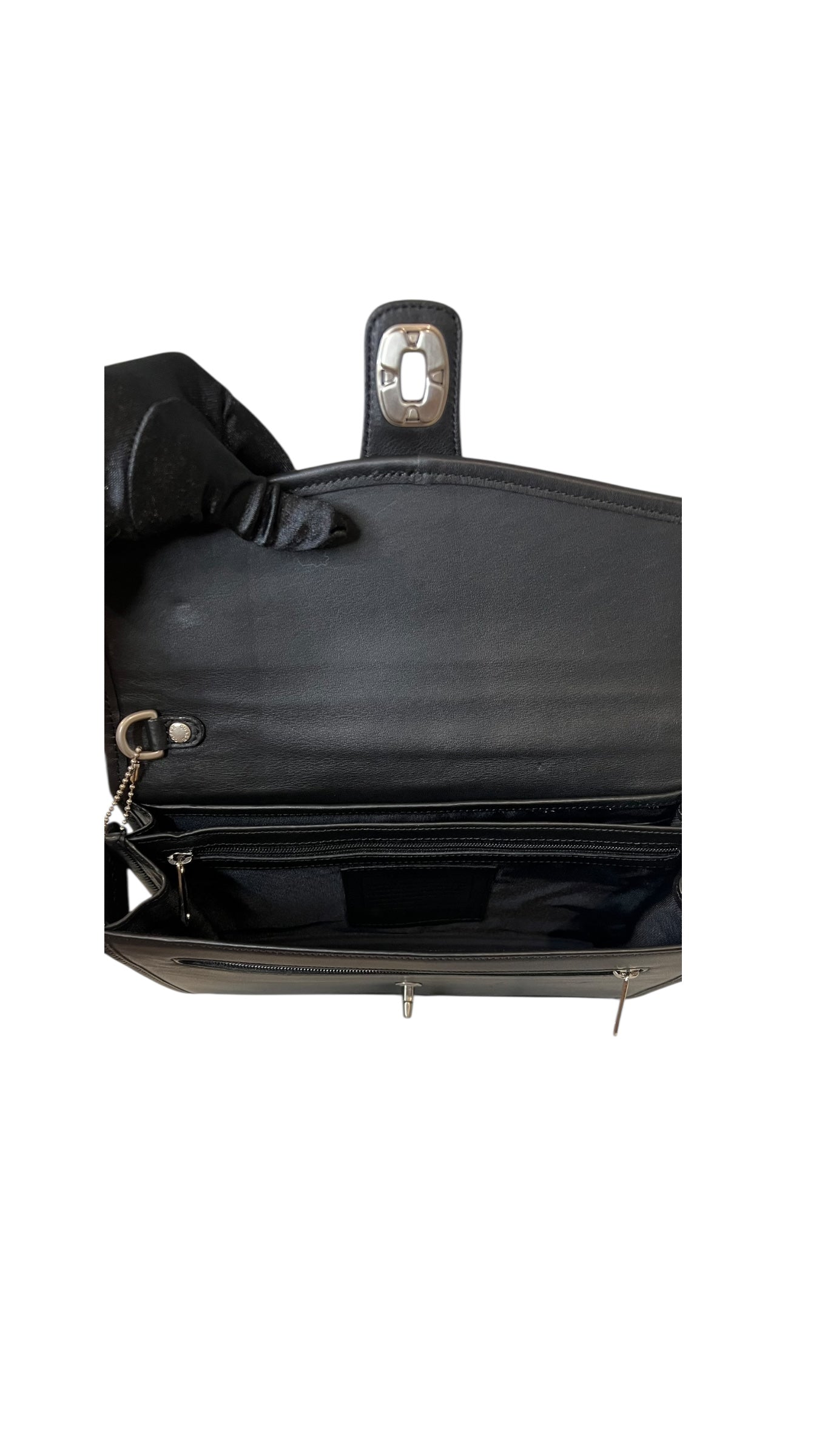 Pre-owned Coach black leather clutch 1998