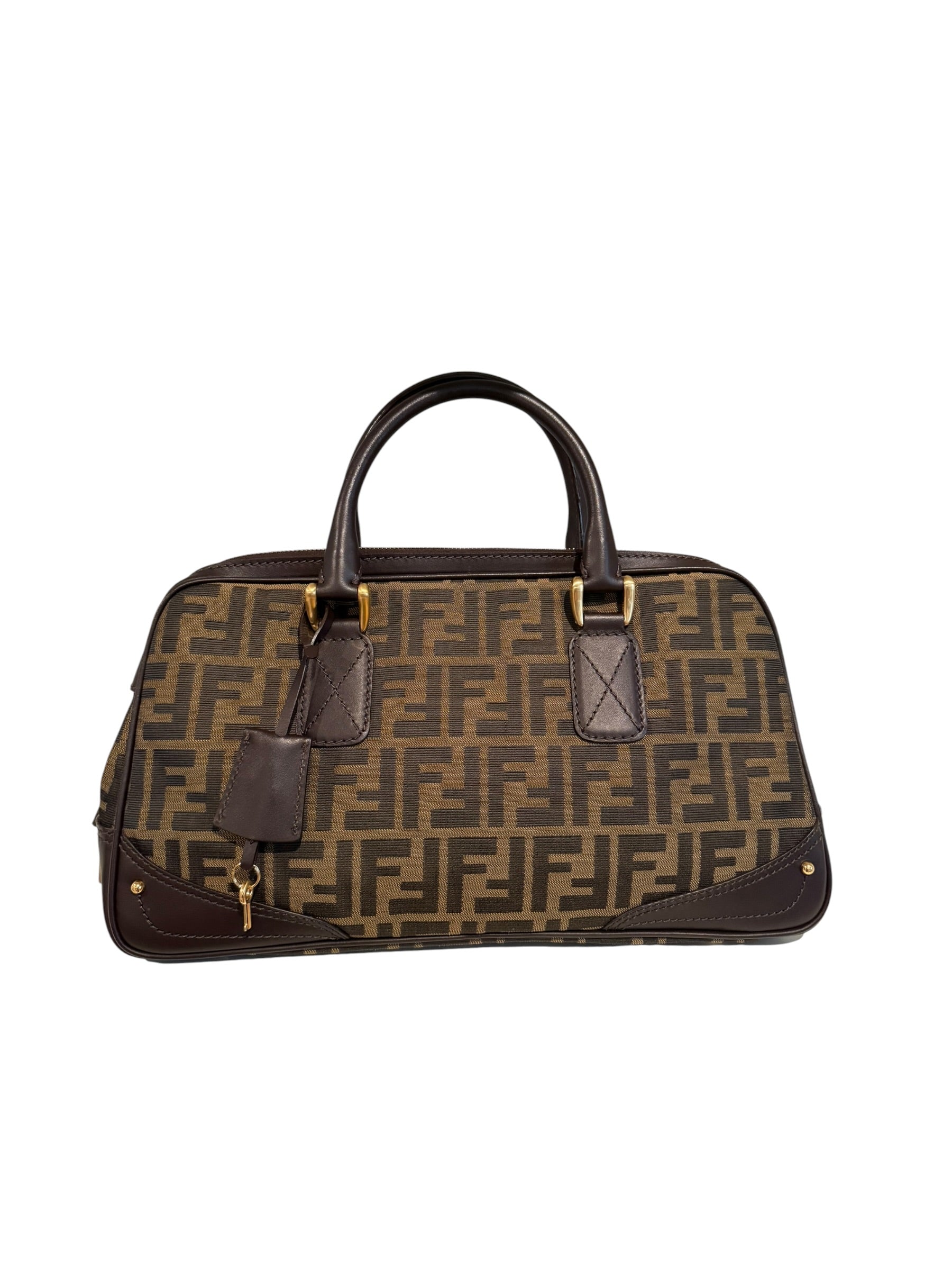 Pre-owned Fendi Zucca Boston bag