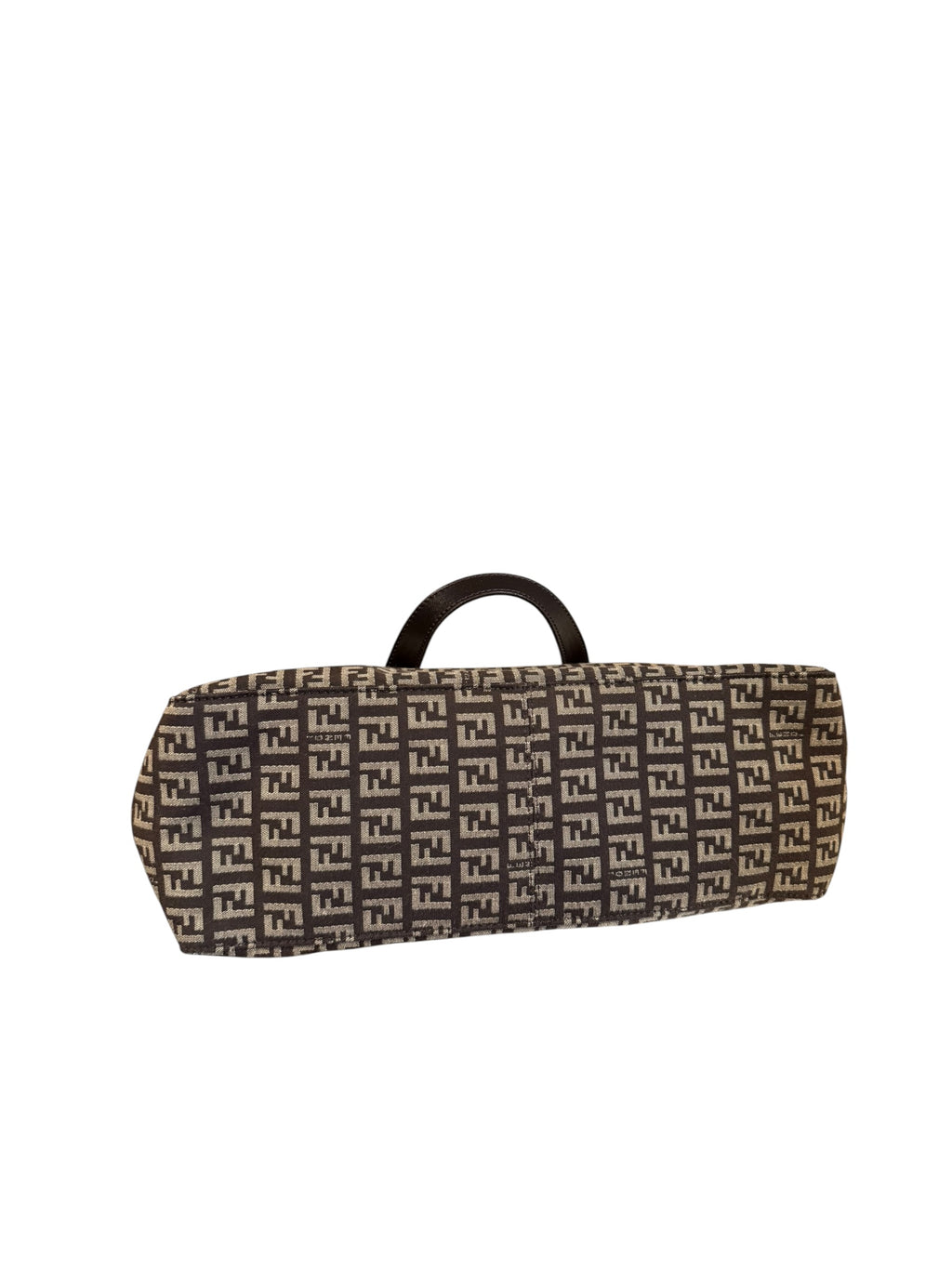 Pre-owned Fendi canvas Brown zucchino small tote hand bag