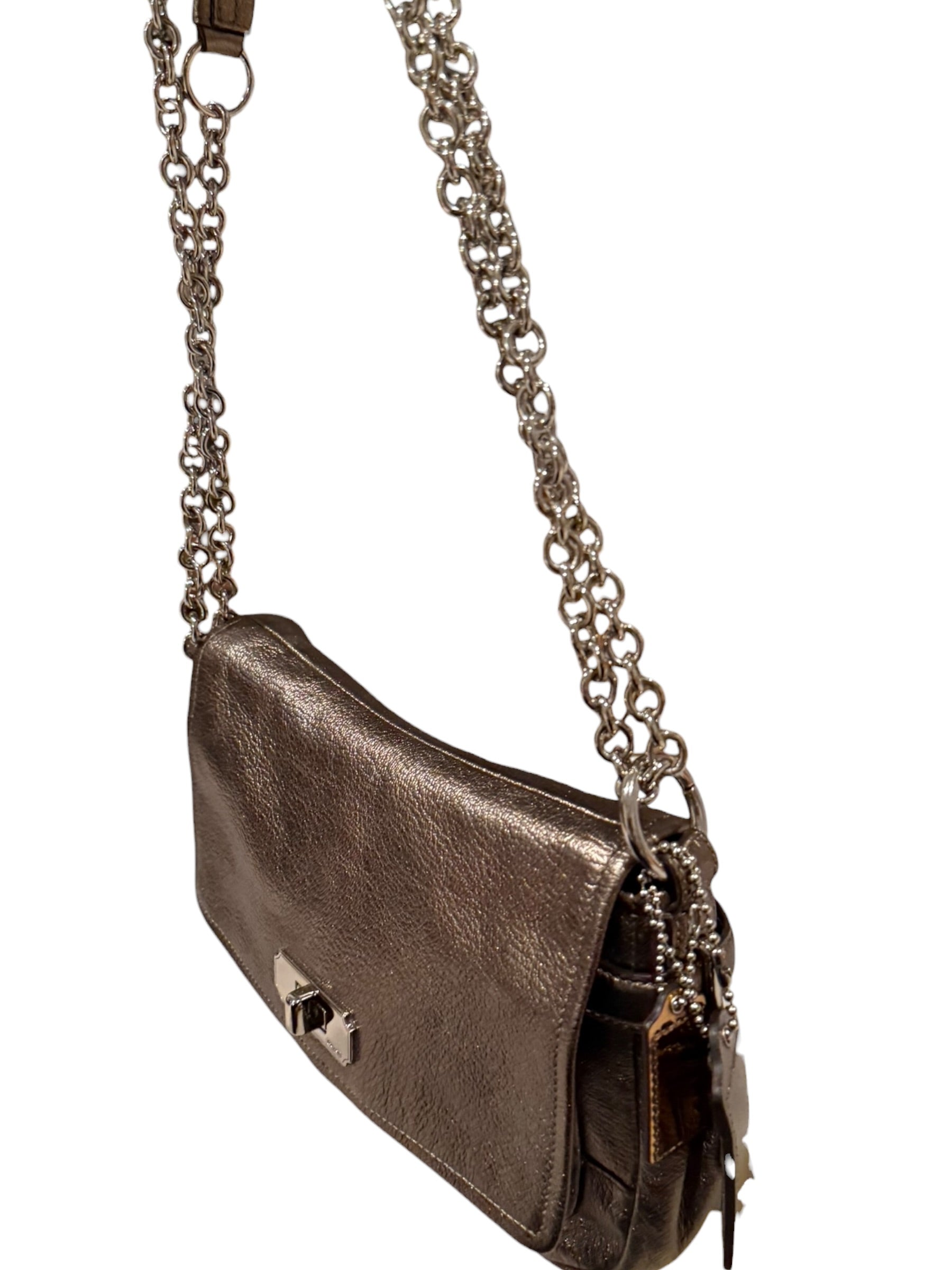 Pre-owned Coach leather Chelsea Gunmetal shoulder bag 2011