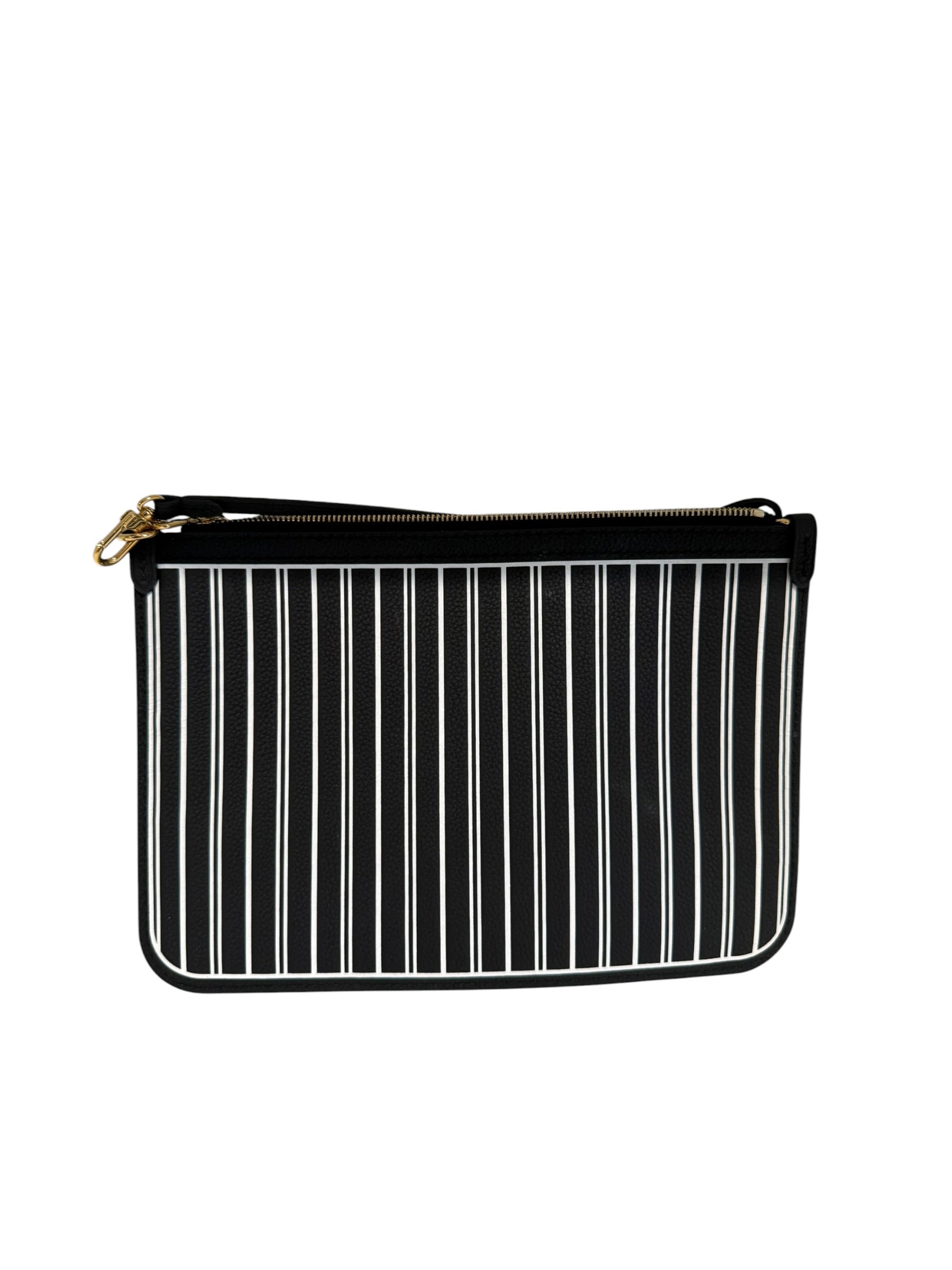 Pre-owned Louis Vuitton Inside out pouch MM Black and white