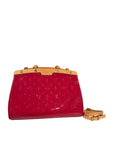 Pre-owned Louis Vuitton Vernis Brea MM Rose Shoulder bag with strap
