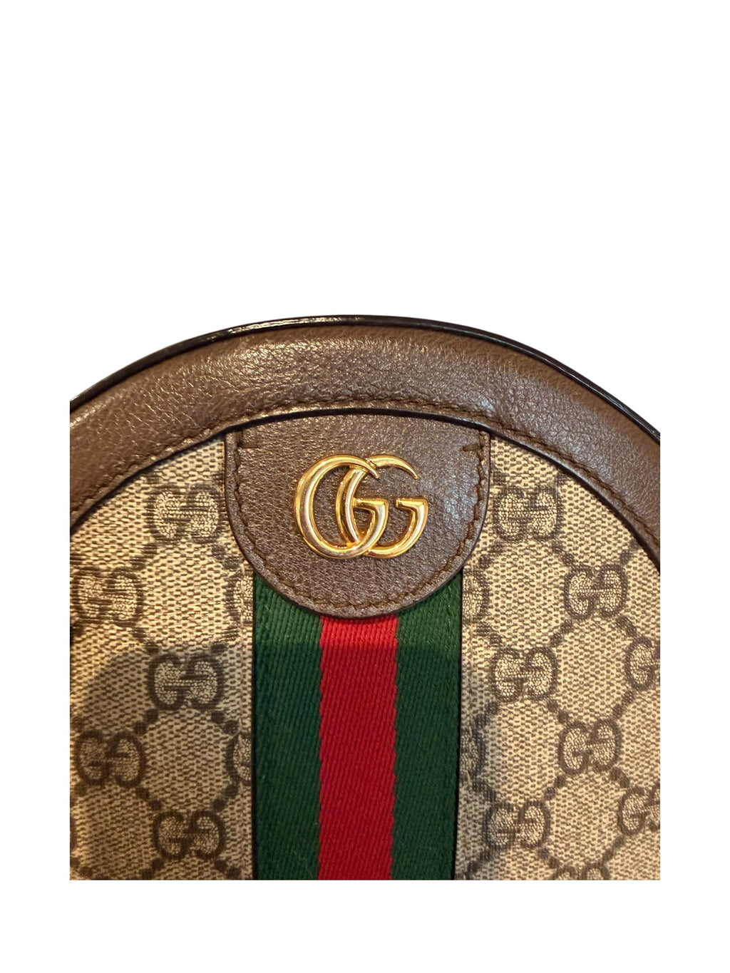 Pre-owned Gucci GG supreme round Ophedia Shoulder bag
