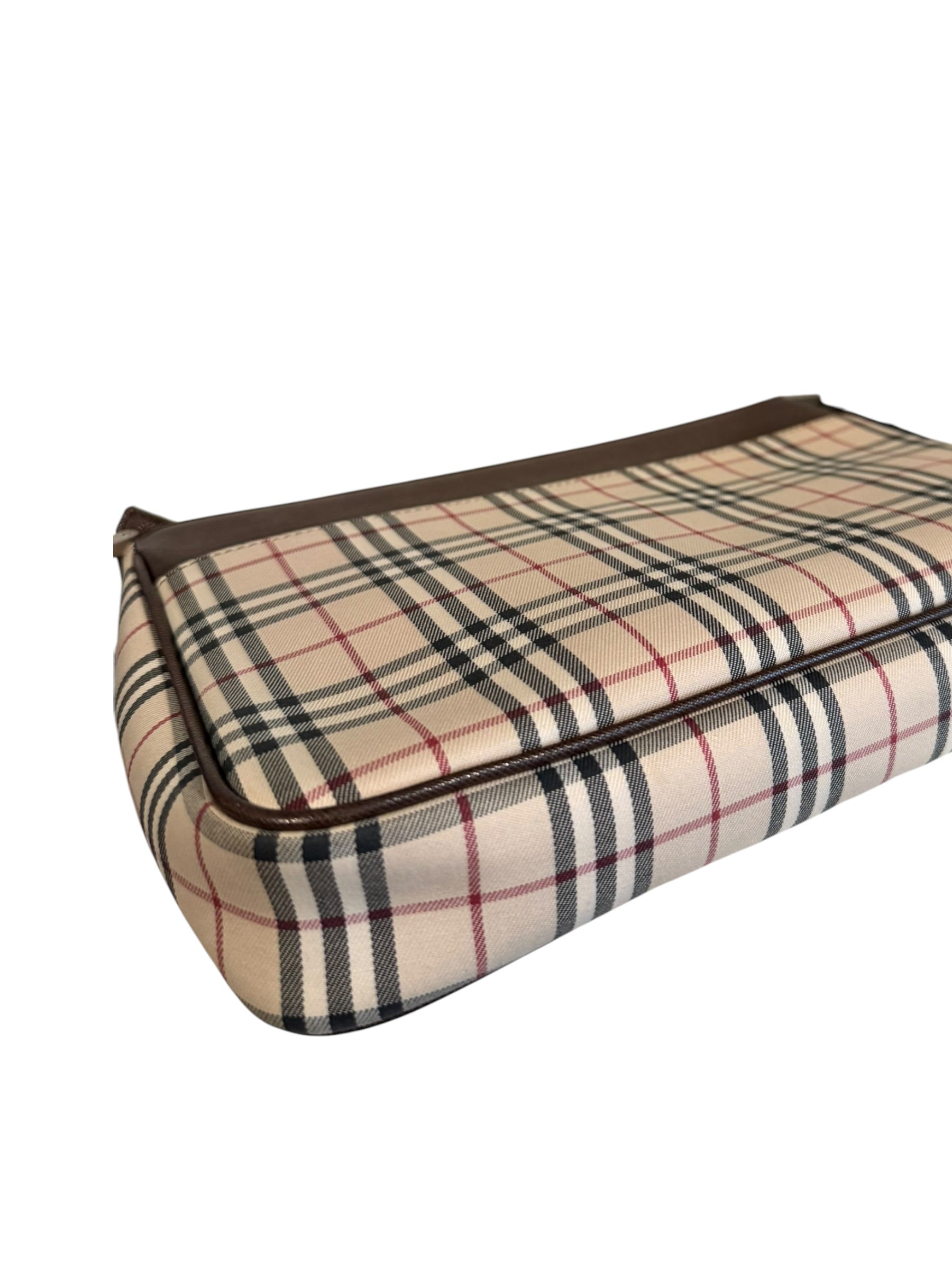 Pre-owned Burberry Novacheck canvas crossbody bag