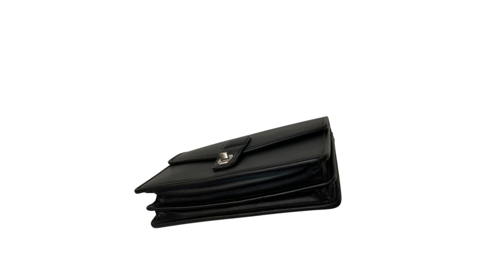 Pre-owned Coach black leather clutch 1998
