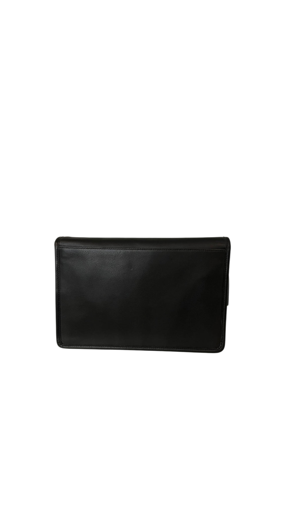 Pre-owned Coach black leather clutch 1998