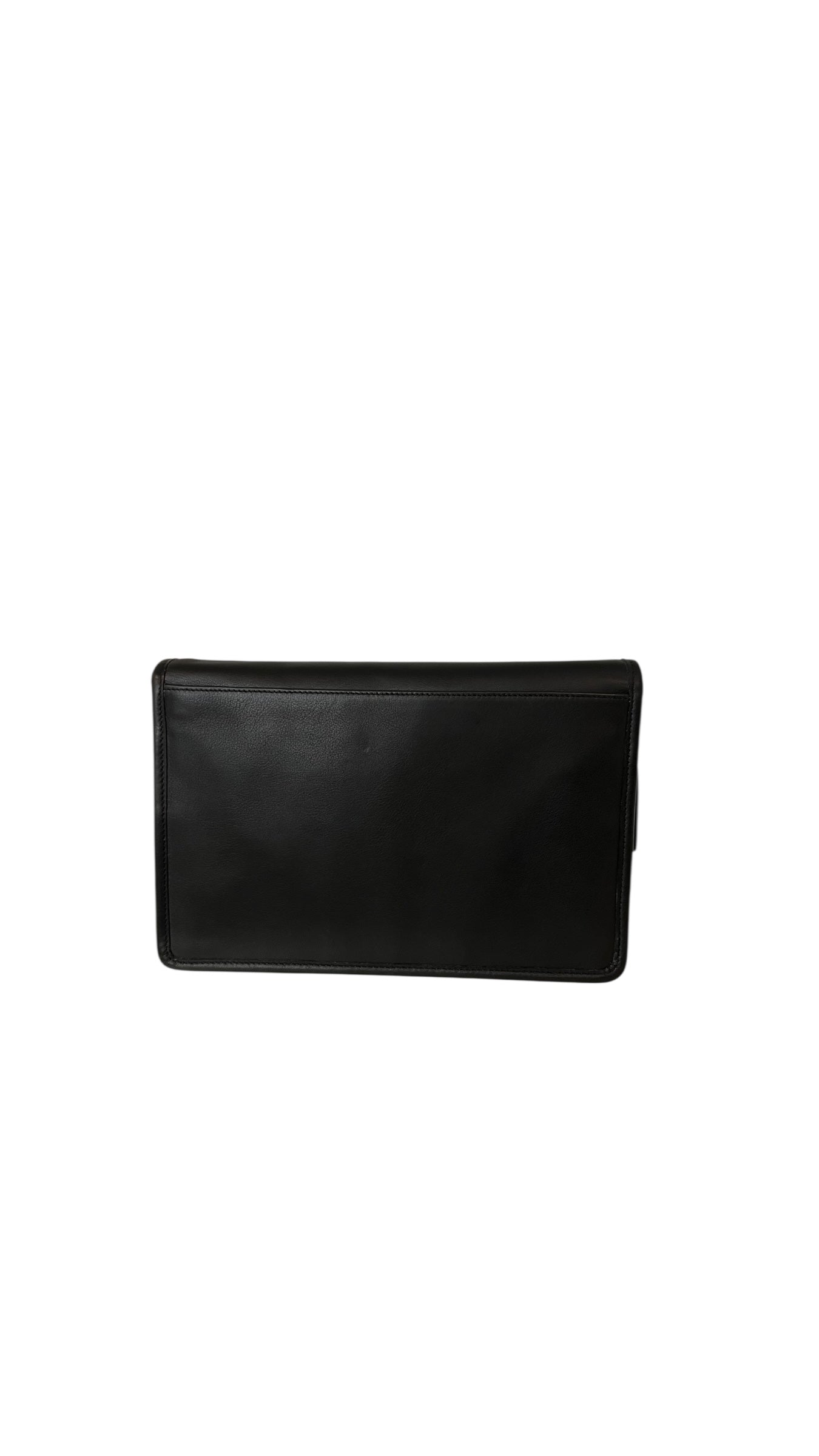 Pre-owned Coach black leather clutch 1998