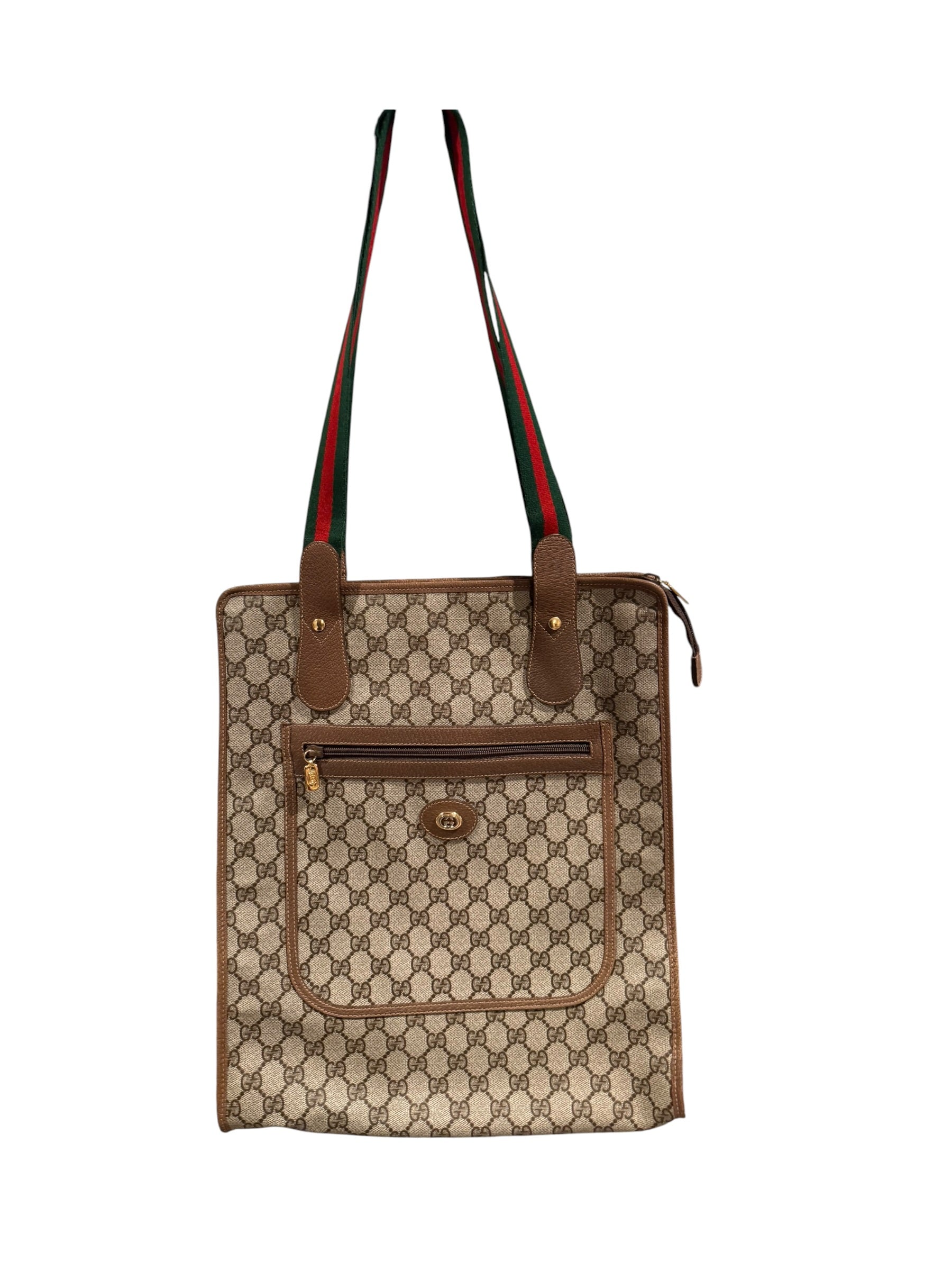 Pre-owned Gucci canvas GG supreme Large tote bag