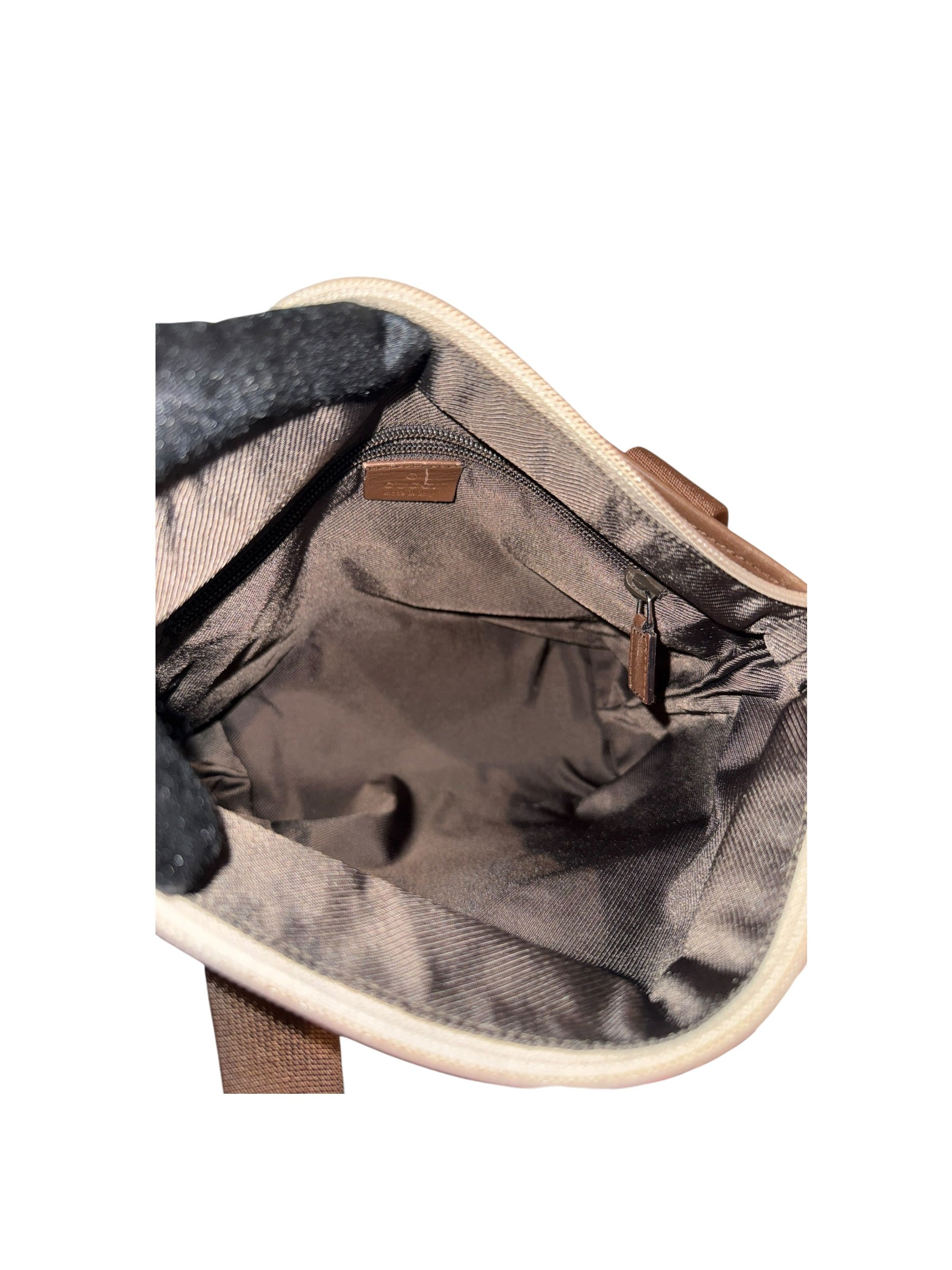 Pre-owned Gucci canvas and leather Brown shoulder bag