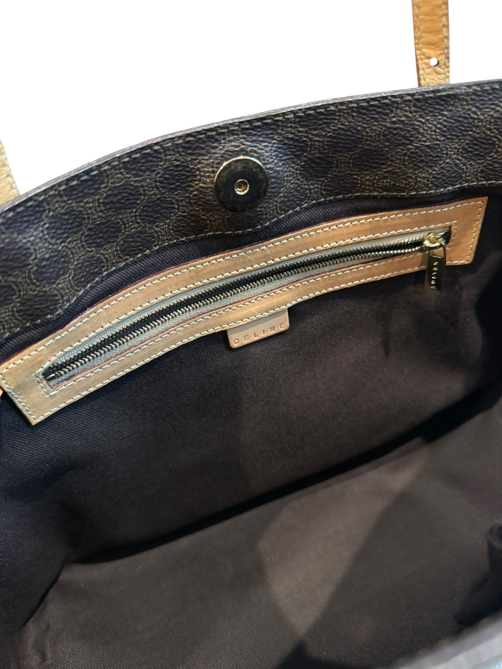Pre-owned Celine Macadam tote shoulder bag