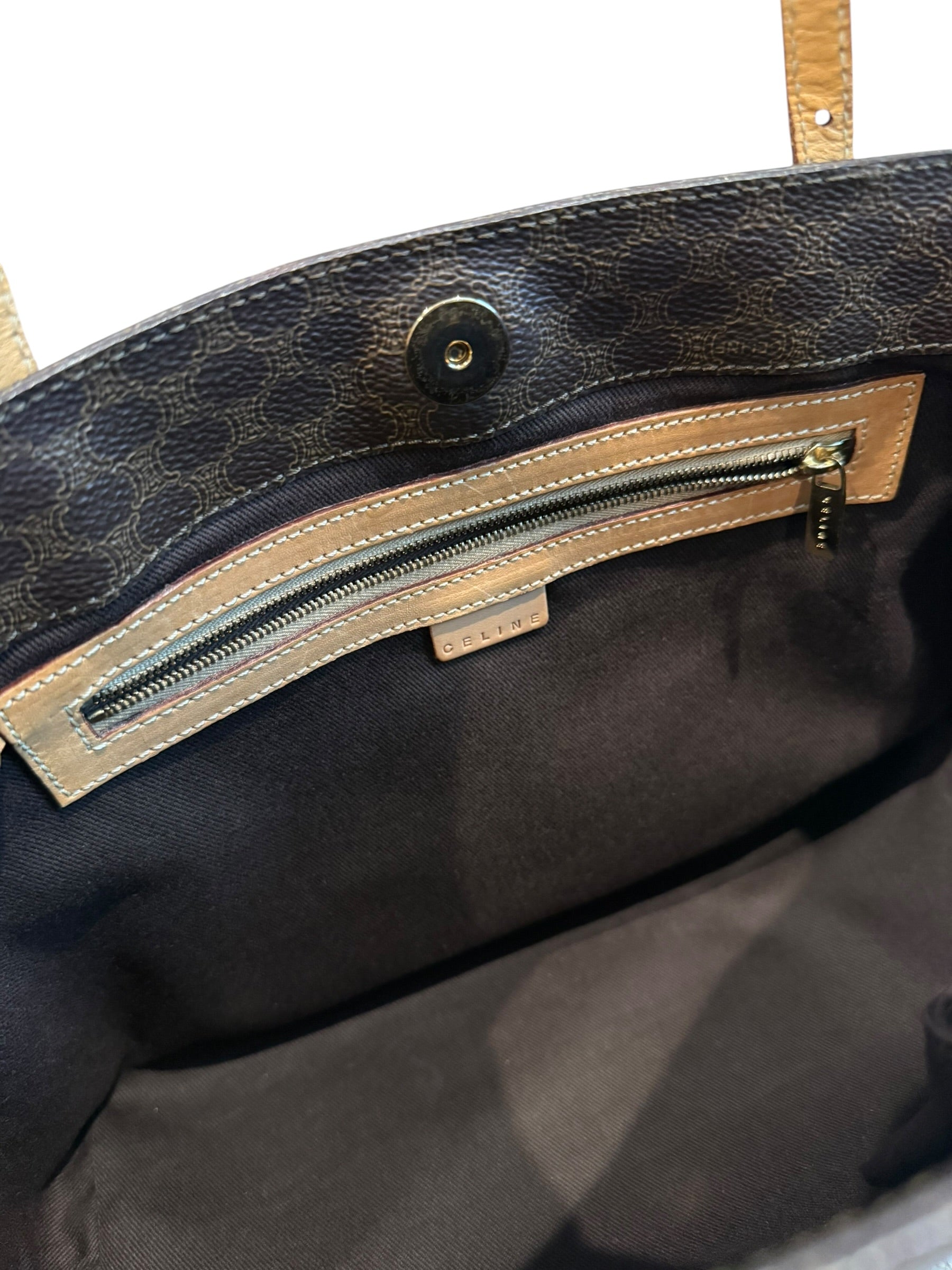 Pre-owned Celine Macadam tote shoulder bag