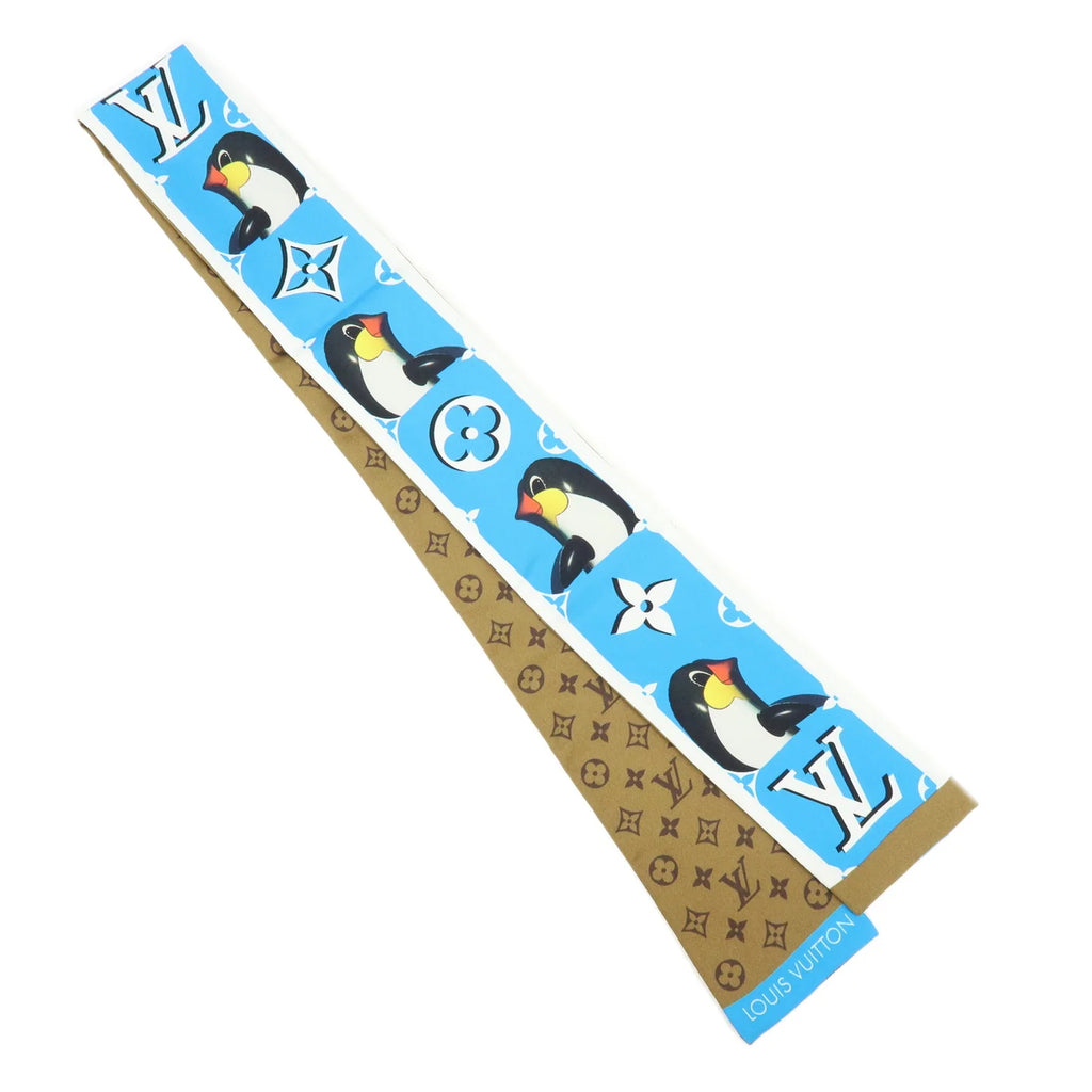 Pre-owned Louis Vuitton monogram Penguin Bandeau scarf