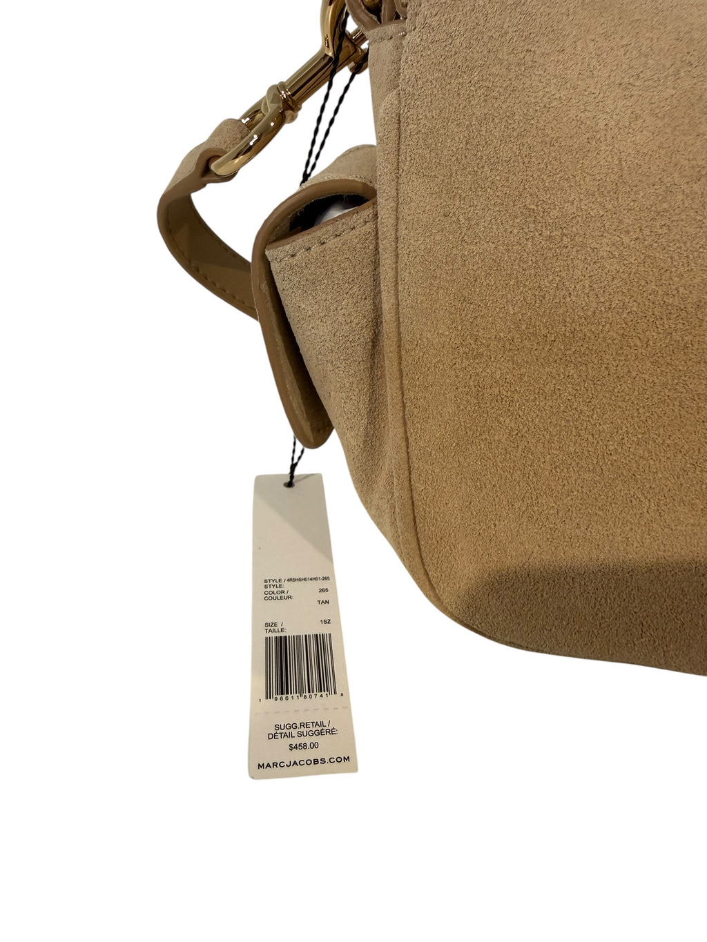 *NEW WITH TAGS* Marc Jacobs Suede Light Tan Shoulder bag
