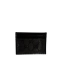 Pre-owned Gucci Leather black card holder with crystal vinyl