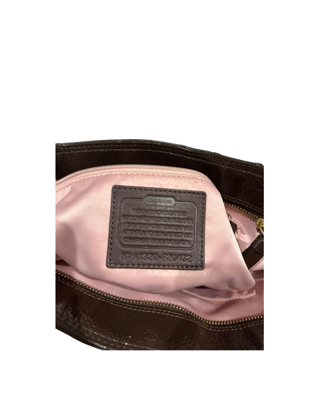 Pre-owned Coach leather Brown Patent shoulder bag 2013