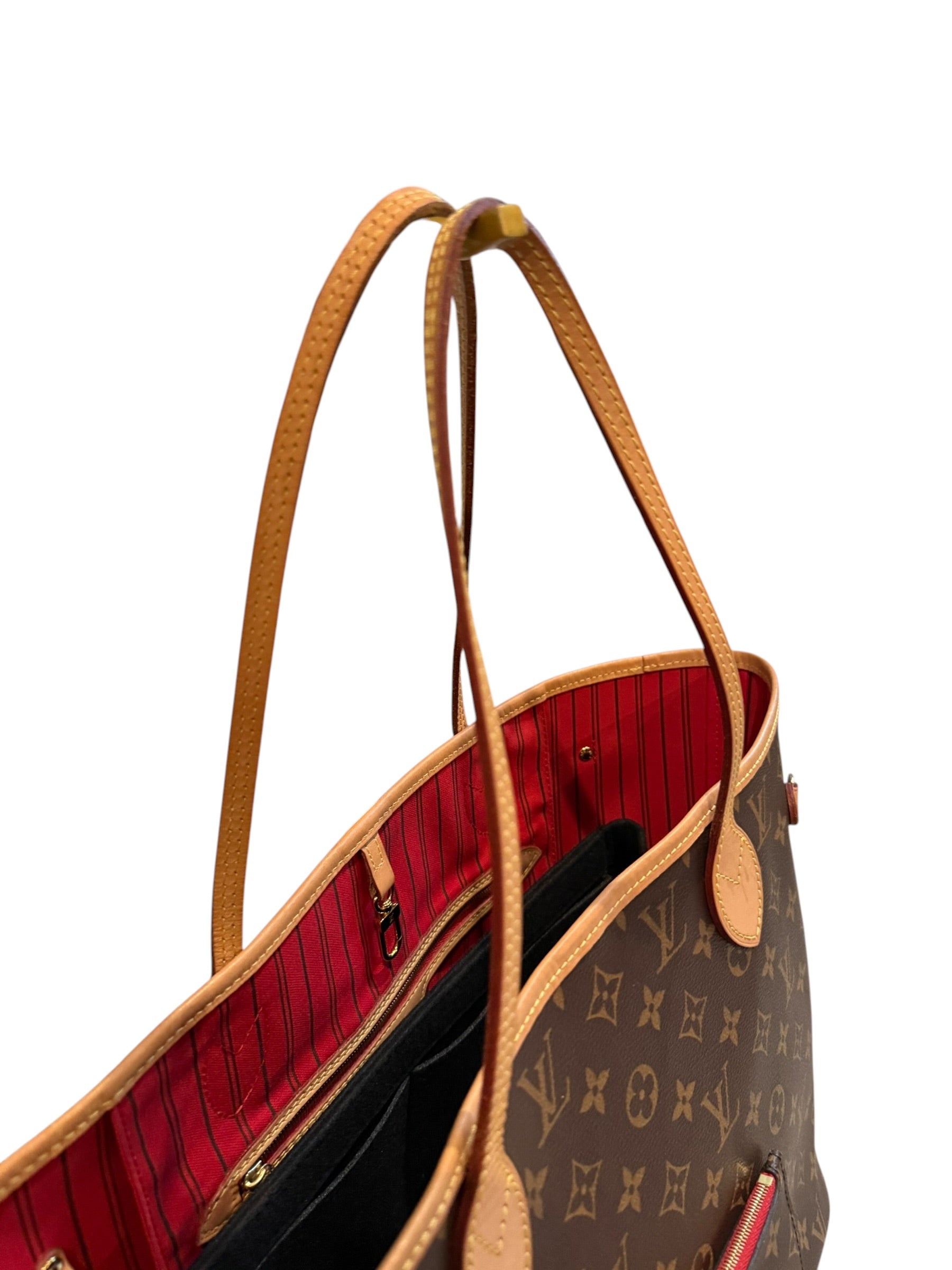 Pre-owned Louis Vuitton Neverfull MM monogram with pouch